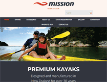 Tablet Screenshot of missionkayaking.com